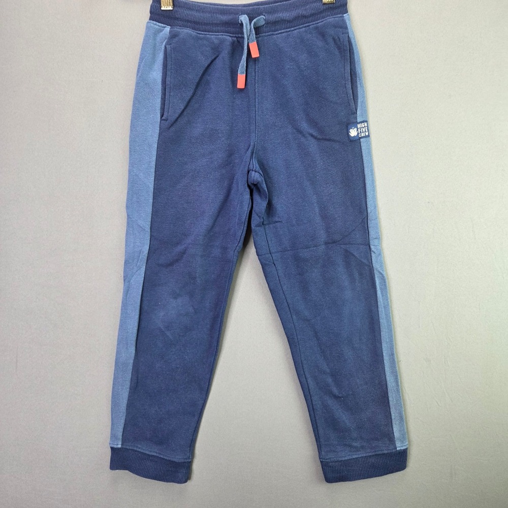 Wonder Nation Boys Joggers Sweatpants Size 7 Blue Colorblock Fleece Jogger Pants